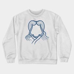 Katara Outline Silhouette Crewneck Sweatshirt